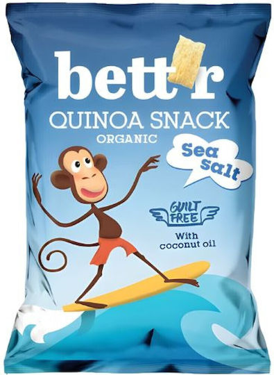 Bett'r Bio Chips Τσιπς Κινόας με Θαλασσινό Αλάτι mit Salz Glutenfrei 70gr