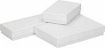 Topwrite Κουτιά Δώρου από Δερματίνη - Λευκό 3τμχ
