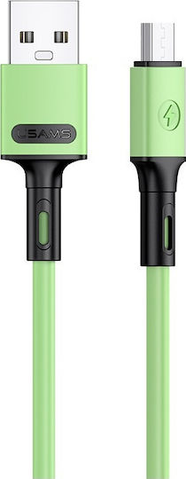 Usams Regular USB 2.0 to micro USB Cable Πράσινο 1m (SJ435USB02)
