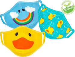 Zoocchini Cloth Face Mask Kids ΖΟΟ15903 3pcs