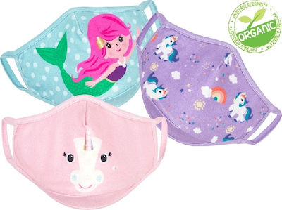 Zoocchini Cloth Face Mask Kids ΖΟΟ15902 3pcs