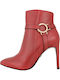 Tamaris Women's Ankle Boots with High Heel Red