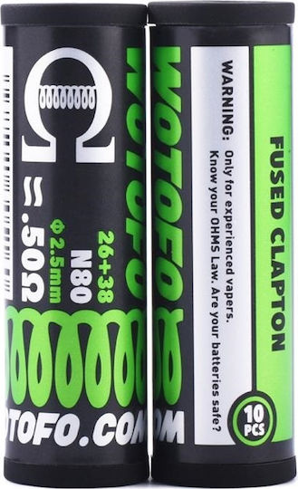 Wotofo Fir Pentru Materiale Pentru Țigarete Electronice D.I.Y Fused Clapton Prebuilt 0.5ohm Coiluri 5 Bucăți