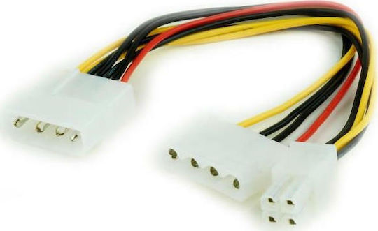 Cablexpert 4-Pin Molex - 4 Pin EPS / 4-Pin Molex Cable 0.15m Πολύχρωμο CC-PSU-4
