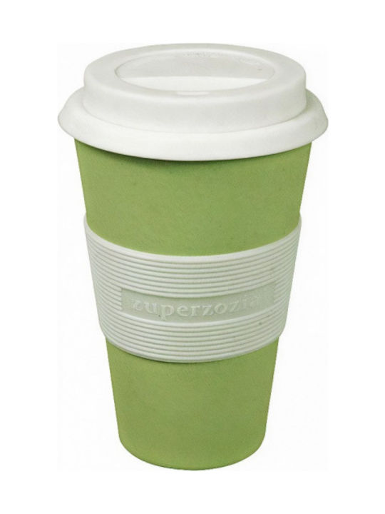 Zuperzozial Bamboo Cup with Lid 300ml