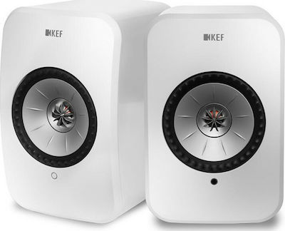 Kef LSX Difuzoare active 2 Nr. de șoferi cu Wi-Fi și Bluetooth 70W (Pereche) Alb