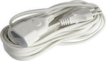 Extension Cable Cord 2x0.75mm²/5m White