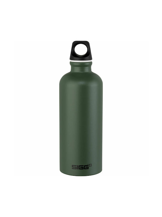 Sigg Traveller Wasserflasche Aluminium 600ml Grün