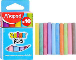 Maped Set 10 Colored Chalk