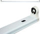 Aca Double-Ended Lighting Batten T8 with 1 Slot for LED Lamp 120cm