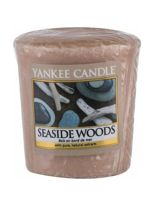 Yankee Candle Scented Candle Seaside Woods with Scent Seaside Woods Beige 49gr 1pcs