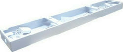 Aca Double-Ended Lighting Batten T8 with 1 Slot for LED Lamp 153cm