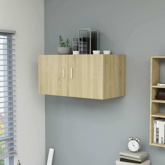 Hängeschrank fürs Wohnzimmer aus Sonoma-Spanplatte 80x39x40 cm