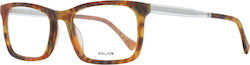 Police Plastic Eyeglass Frame Brown VPL262N 763M