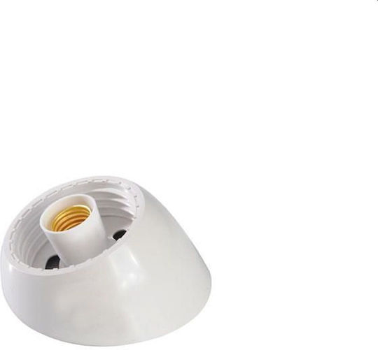Eurolamp Armature for Lighting Fixtures E27 Curved Bakelite Lamp Holder Base 147-22004