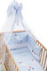 Bebe Stars Set Für Krippe Fisherman Hellblau 4Stück