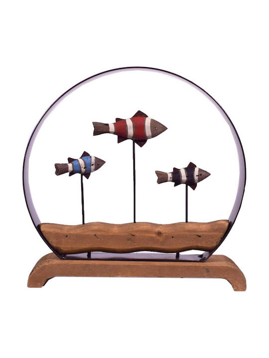 SP Souliotis Decorative Fish made of Wood 21x6x21.5cm 1pcs