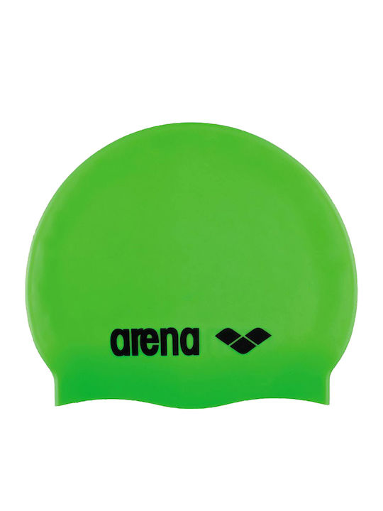 Arena Silicone Kids Swimming Cap Green
