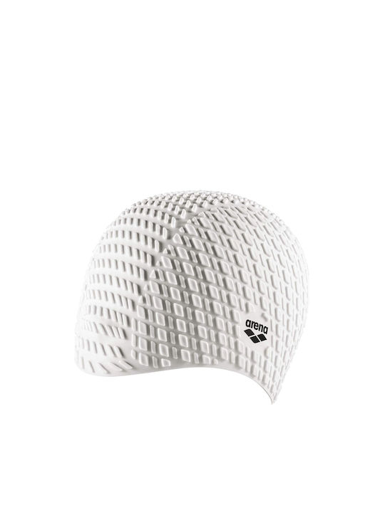 Arena Bonnet Silicone Adults Swimming Cap White 001914-201