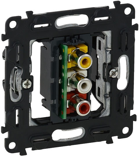 Legrand Valena Matic Audio & Video RCA Socket Mechanism Black 753075
