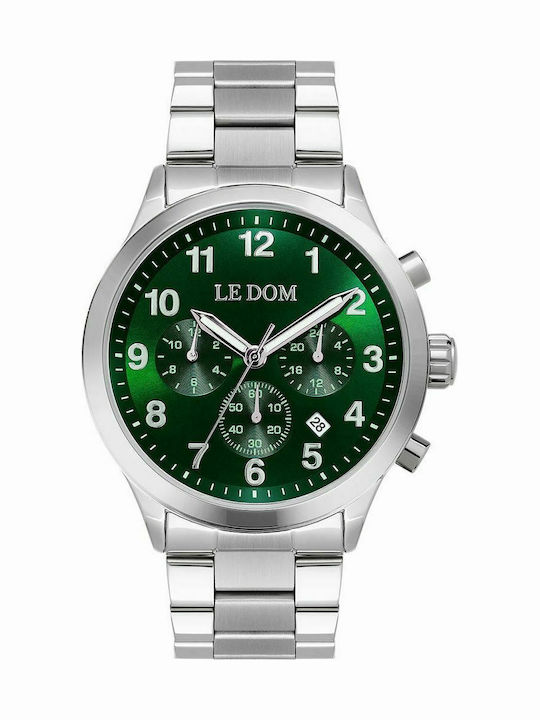 Le Dom Men's Watch 43mm Chronograph Battery wit...