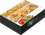 Disposable Food Paper Box 21x14x5.5cm 160pcs Good Food