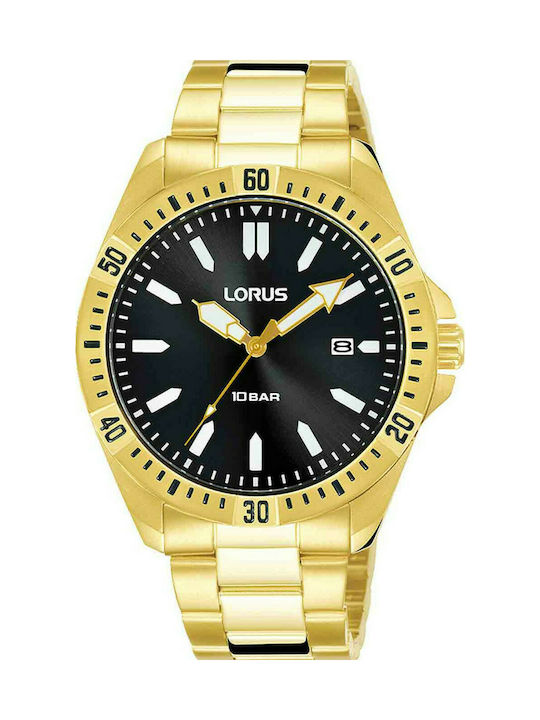 Lorus Uhr Batterie mit Gold Metallarmband RH918NX9