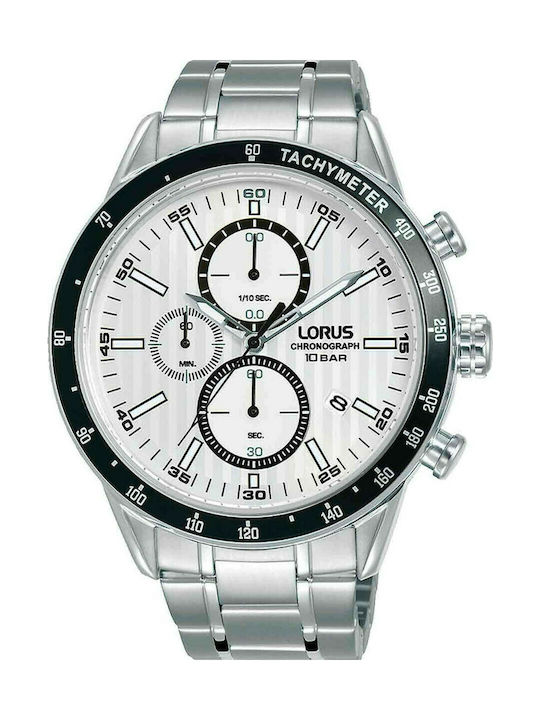 Lorus Uhr Chronograph Batterie mit Silber Metallarmband RM331GX9