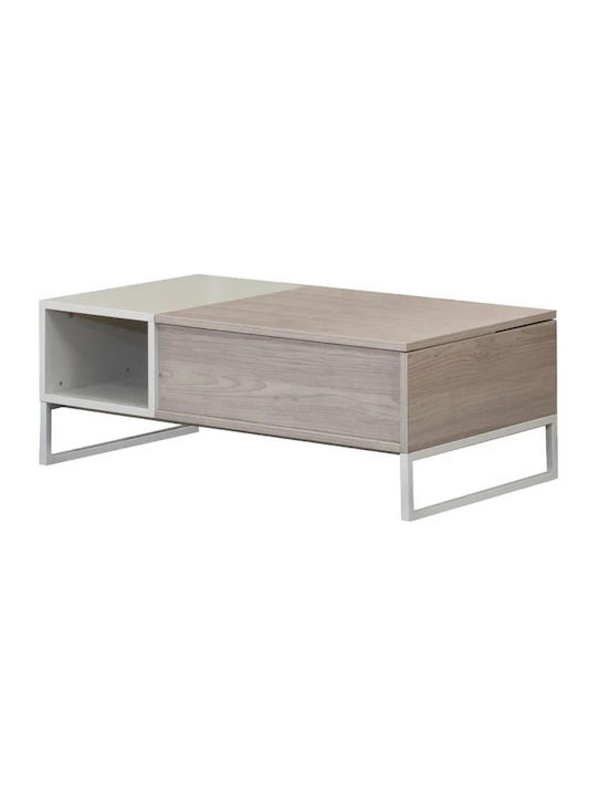 Pegaz Rectangular Wooden Coffee Table with Lift...