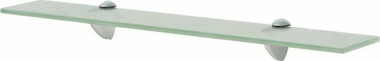 vidaXL Επιτοίχια Ραφιέρα Μπάνιου Γυάλινη 60x10x0.8cm Διάφανη