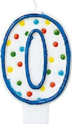 Amscan Birthday Candle Number "0" Multicolored 176000