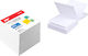 Madrid Papel PN802 Notes Pad Cube 850 Sheets White 9x9cm