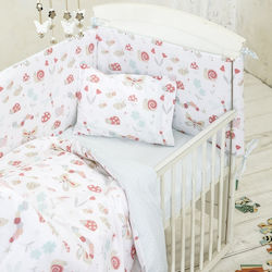 Nima Baby Crib Bedding Set Yo-Yo 5pcs White 21734