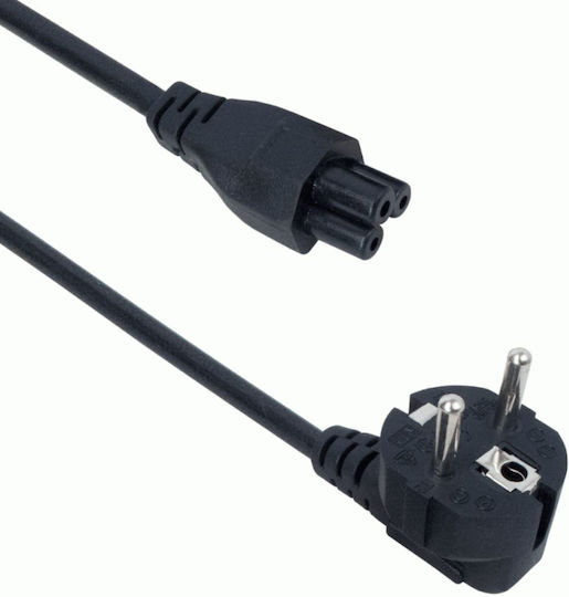 Schuko - IEC C5 Cable 1.5m Μαύρο 18150