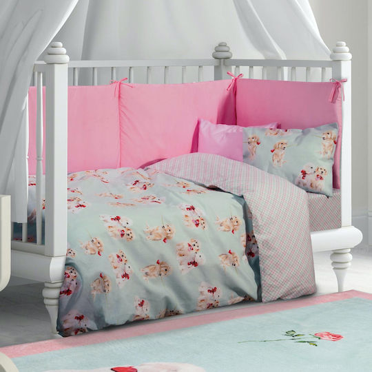 Greenwich Polo Club Baby Sheets Set Crib Cotton Multicolored 130x170cm 3pcs