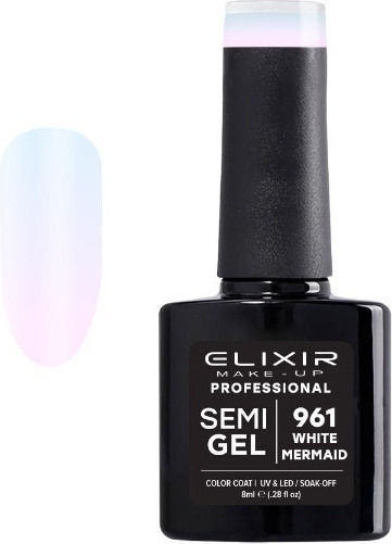 Elixir Semi Gel Ημιμόνιμο Βερνίκι Νυχιών 961 White Mermaid 8ml