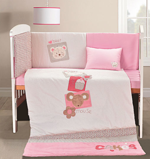 Beauty Home Set Für Krippe Pure Thoughts Rosa 4Stück
