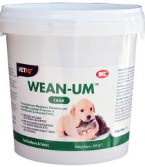 VetIQ Wean-Um Γάλα Σκύλου και Γάτας σε Σκόνη 500gr για Ενίσχυση Οργανισμού