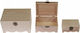 Next Box DIY Crafting Surfaces 35275------2 Holzkisten-Set mit 3 Stück
