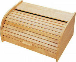 Fackelmann Bread Box with Lid Wooden Brown 40x28x18cm