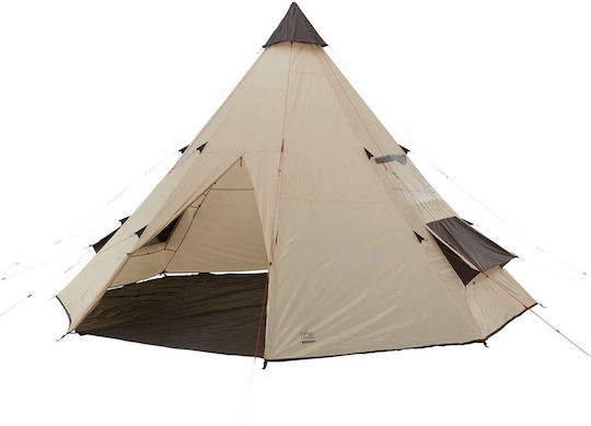 Grand Canyon Black Falls 8 Camping Tent Teepee Black 4 Seasons For 8 People 500x500x300cm