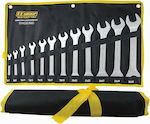 F.F. Group Set of 12 German Wrenches with Head Sizes from 7mm to 32mm