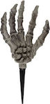 Skeleton Hand Plastic 22cm Carnival Accessory White for Halloween made of Plastic 1pcs