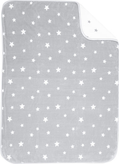 Nef-Nef Homeware Blanket Nursery Swaddling Blankets Stellar Velvet Gray 75x100cm