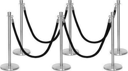 Next Systems Κολωνάκι Δαπέδου Μαύρο 1.5mx100cm RPSC-100-Set-6-Velvet-Black-4
