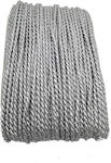 Thick Twisted Flax Cord 5mm Price/Meter Gray