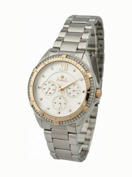 Anell Women's Watch Chronograph with Silver Met...