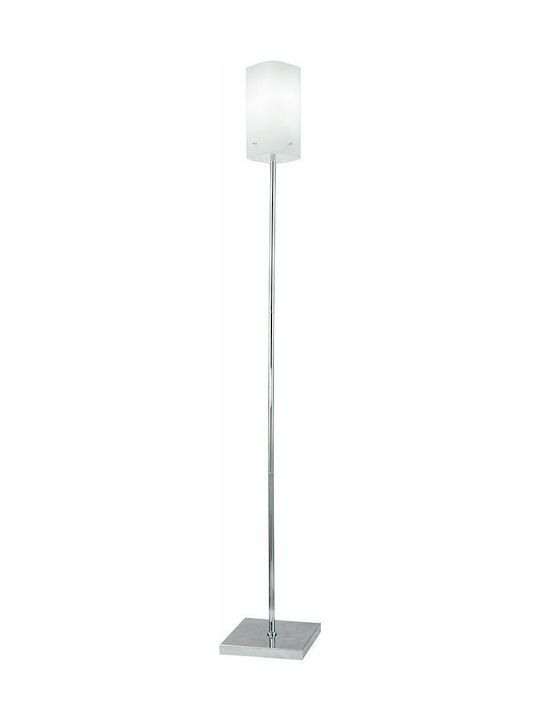 Fan Europe Square Floor Lamp H155xW22cm. with Socket for Bulb E27 White
