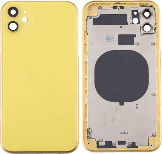 Καπάκι Μπαταρίας με Πλαίσιο Κίτρινο για iPhone 11