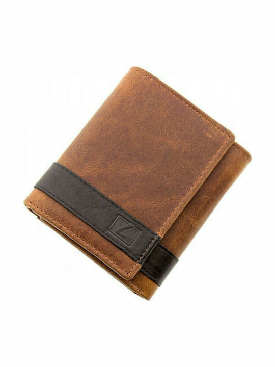 Herrenbrieftasche mit RFID Tabac Braun